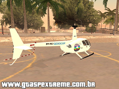 Helicoptero R44 raven II GLOBOCOP para GTA San Andreas